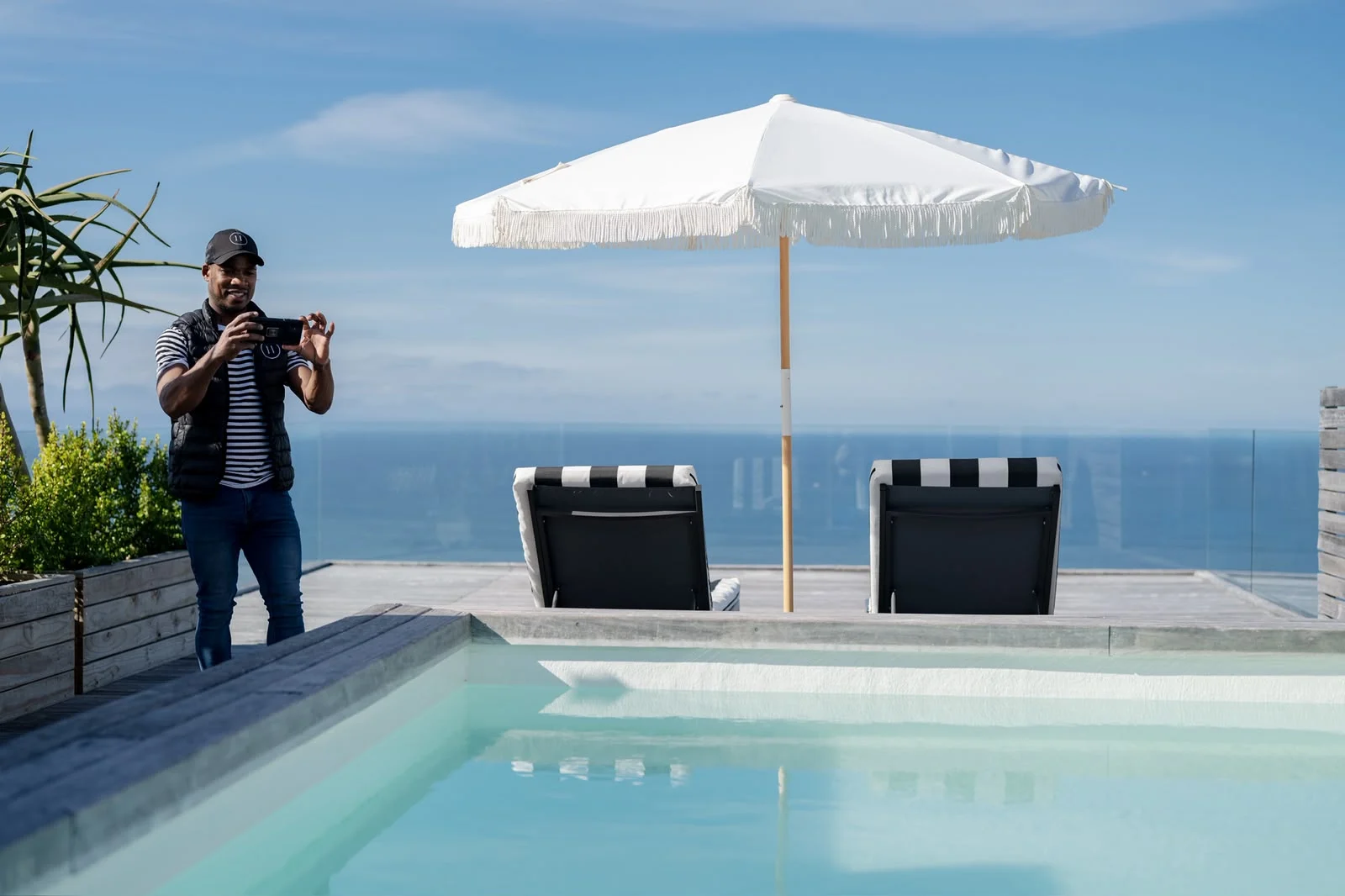 The pool at Eleven Hotel, Plettenberg Bay